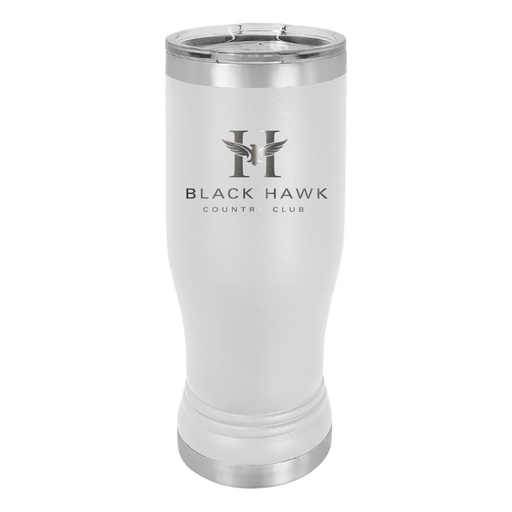20 OZ. WHITE POLAR CAMEL STAINLESS PILSNER WITH LID